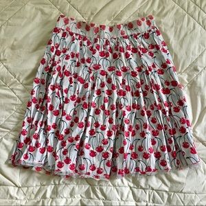 Short Summer Twirly Cherry Skirt